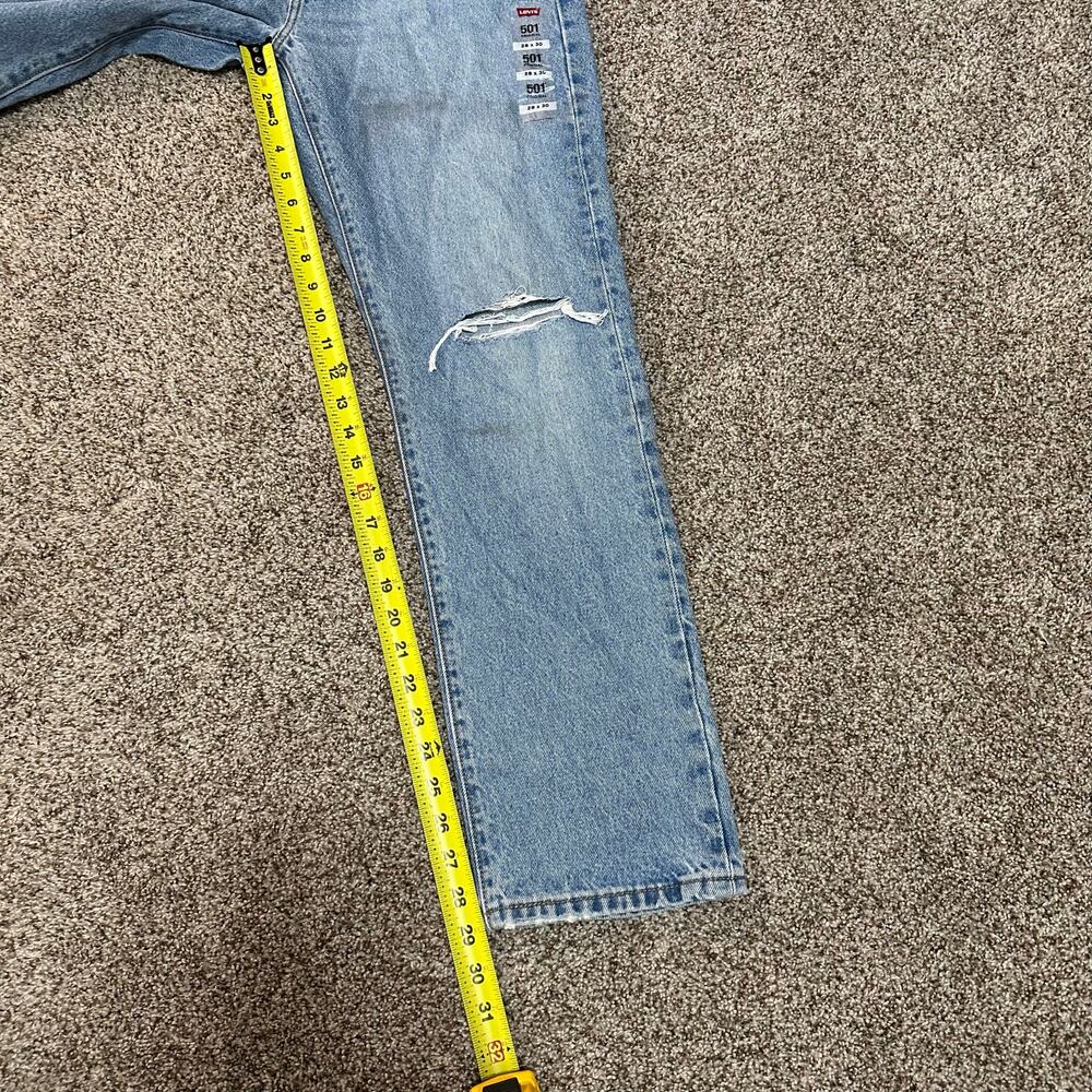 LEVI'S Women's 501 Original Fit Jeans Size 28X30 In Lane Change - Picture 12 of 16